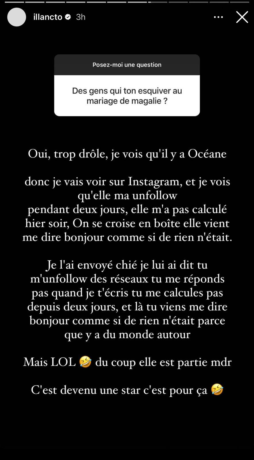 Photo : Illan dévoile la vérité derrière le mariage de Magali Berdah et l’attitude d’Océane El Himer