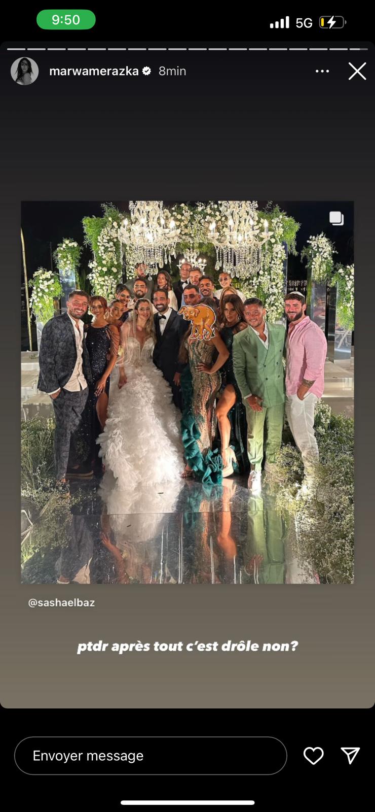 Photo: Maeva Ghennam provoque une polémique lors du mariage de Magali et Stéphane Teboul
