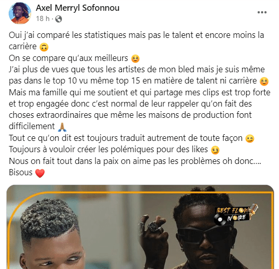 Axel Merryl contre Didi B : Le Tiktokeur béninois fait son mea culpa après une polémique
