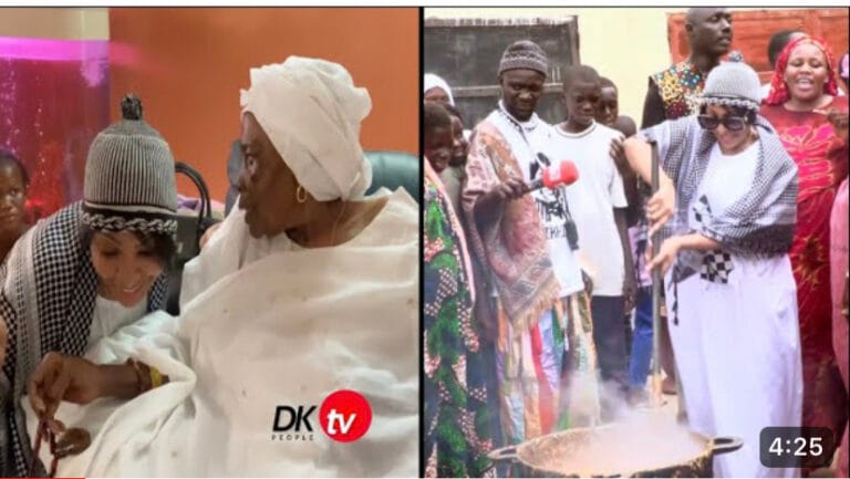 (Vidéo)- Magal 2023-Viviane Chidid en mode «Yaye Faal » chez la fille aînée de Serigne Saliou