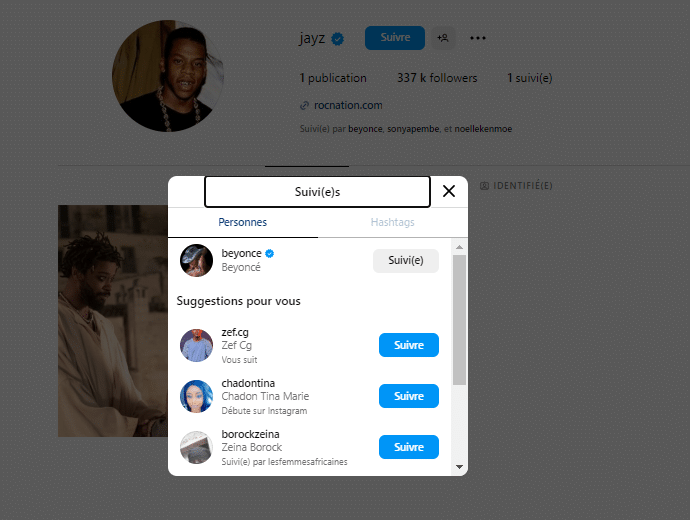 Le retour surprenant de Jay-Z sur Instagram, il ne suit que Beyoncé