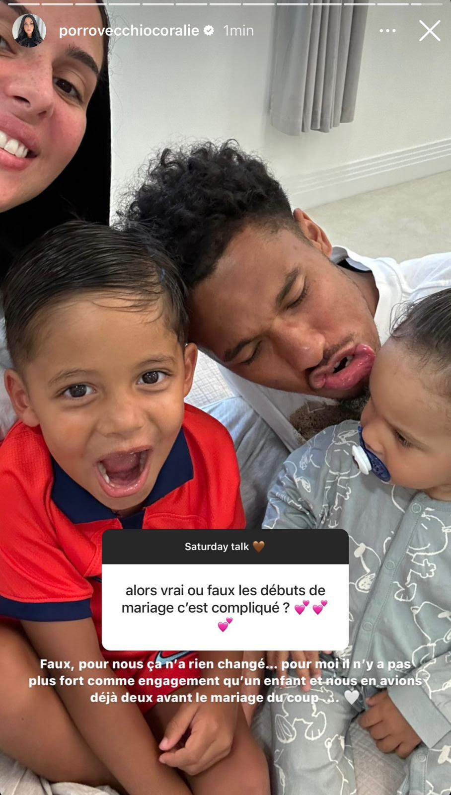 Photo: Coralie Porrovecchio et Boubacar Kamara, le couple en crise ? Elle répond !