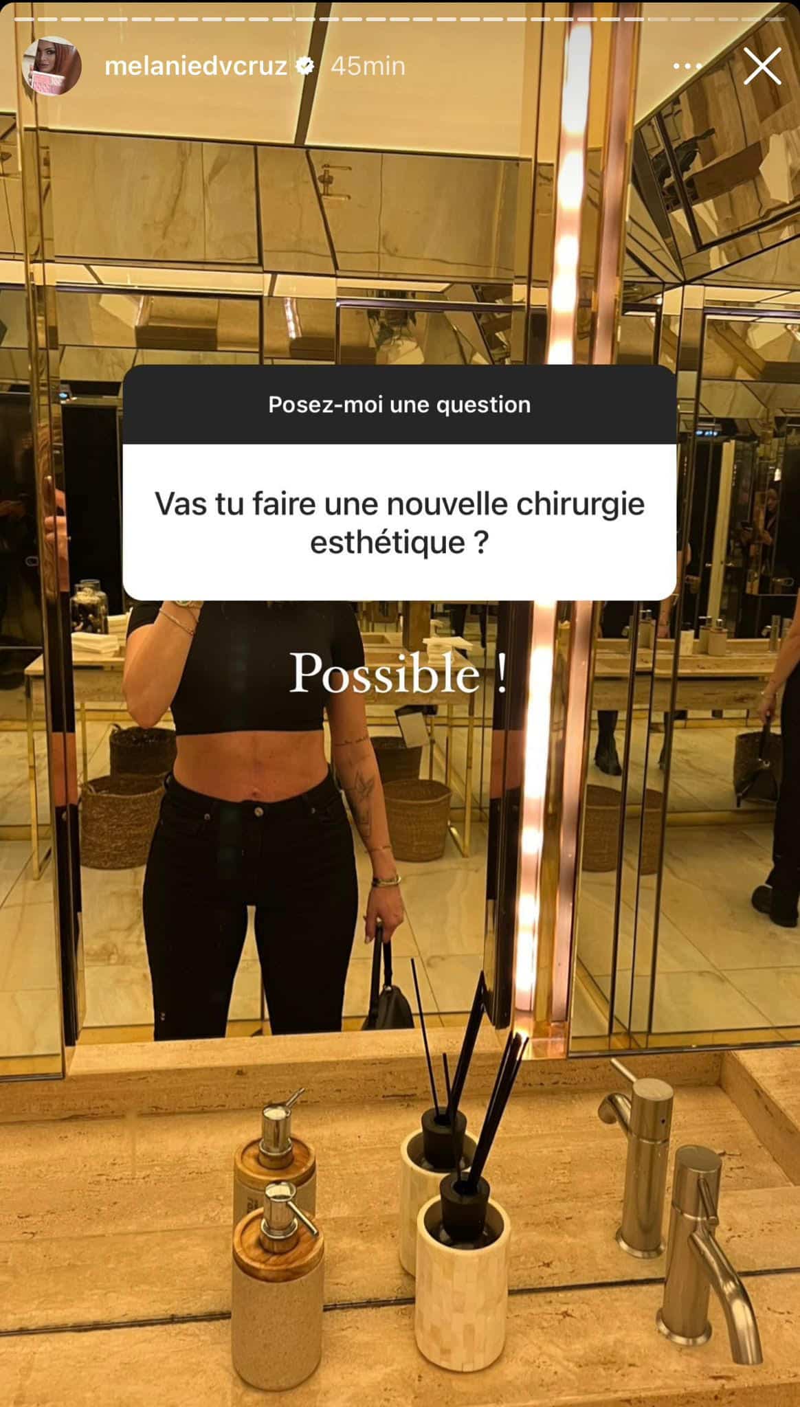 Photo : Mélanie Da Cruz annonce une possible nouvelle opération de chirurgie esthétique