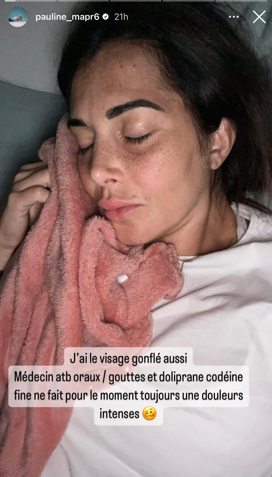 Photo: Pauline, star de MAPR 6, aux urgences pour une infection douloureuse après la naissance de Valentina