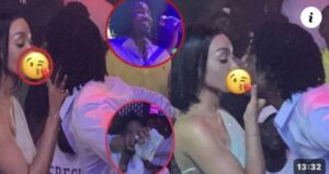 Vidéo: Toumani et sa femme embrassent passionnément lors du concert de Wally Seck