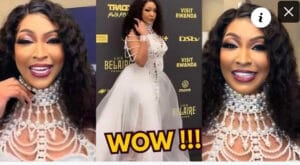 (Vidéo)- Admirez la robe très chic de Viviane Chidid au tapis rouge de Trace awards
