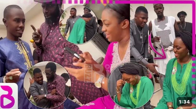 (Vidéo) – Serie Baabel: Awa Cheikh chantée par son mari en coulisse. A mourir de rire !