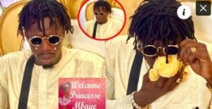 (Vidéo)- Baptême de son nouveau-né: L’artiste Pagaye Mbaye craque devant sa mère