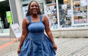 Allemagne : Halima Gadji, renversante dans une robe bleue à couper le souffle…