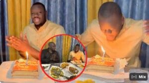(Vidéo) – Anniversaire: L’animateur Omaro a soufflé une autre bougie hier. Regardez l’ambiance !
