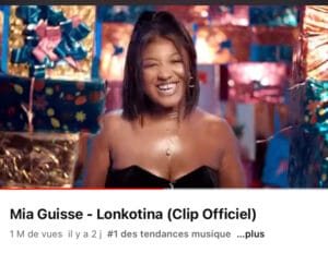 Tête des tendances avec 1 million de vues en 48h: Lonkotina» de Mia Guissé explose un record dingue sur YouTube
