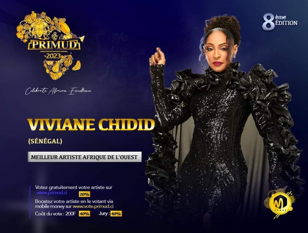 Côte d&rsquo;Ivoire : Viviane Chidid nominée au Primud Awards