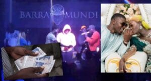 (Vidéo)- Mario Mbaye, l’ex de Ndakhté Lo arrose des billet de banque à Momo Dieng.