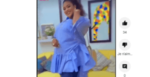 (Vidéo) :  L&rsquo;actrice Adja très canon en jean serré et chemise large
