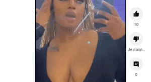 (Vidéo) : Décolleté plongeant, jupe fendue, Fat Bintou Baabel très hot