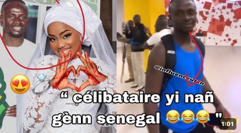 (Vidéo) –  « Légui célibataires yeup lagn wara…», Sadio Mané après son mariage.