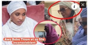 (Vidéo)-Awa Baba Thiam et sa fille débarquent aux funérailles de Diaga