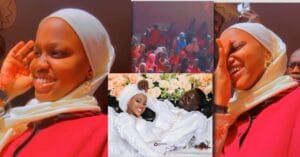 (Vidéo)-La femme de Sadio Mané retourne à son école et est accueillie en fanfare.