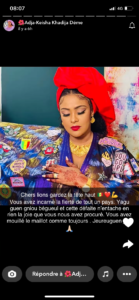 Défaite des Lions : L’actrice Adja console son fils et exprime sa colère : «Naagou nagn ba thiatou souniou bopp » 