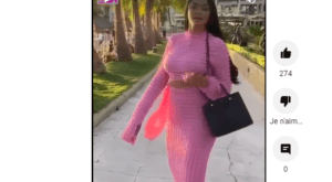 (Vidéo) : Alice, sulfureuse dans une jupe et crop top rose à piquer