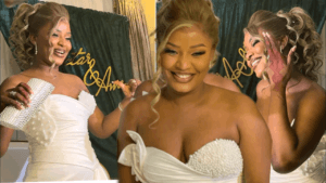 L&rsquo;animatrice Awa Gaï : dévoile sa splendide robe de mariée