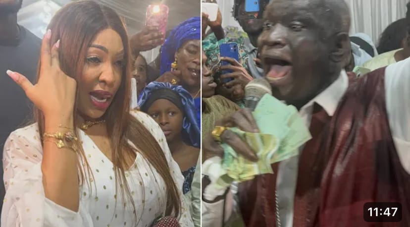 (Vidéo) : Chantée par Mor Thiam,  Viviane s’agite et lui distribue des billets