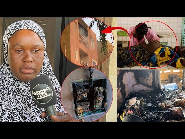 (Vidéo) – Expl0sion de gaz: Une femme enceinte saute du 3ème étage, sa sœur raconte les faits.