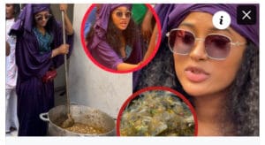 (Vidéo)- Aïcha Rassoul apparaît en œuvre de charité en distribuant des ndogou au Daara