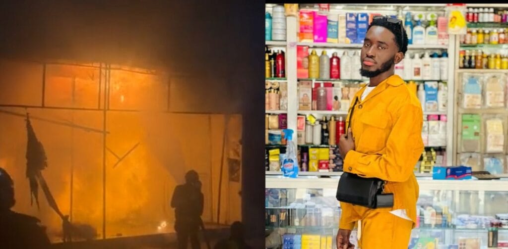 Inc£ndie : La boutique Touba Bakhdad Cosmétique réduite en cendres.