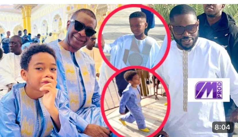 (Vidéo)- Korité : Youssou Ndour et Pape Cheikh Diallo à Massalikoul avec leurs fils