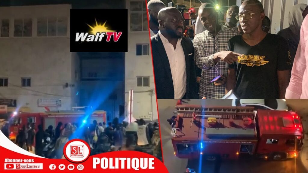 Incendie à Walf Tv : le ministre de la communication est sur place