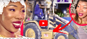 (Vidéo) : Fatou Woré débarque en bulldozer à son mariage et fait jaser la toile