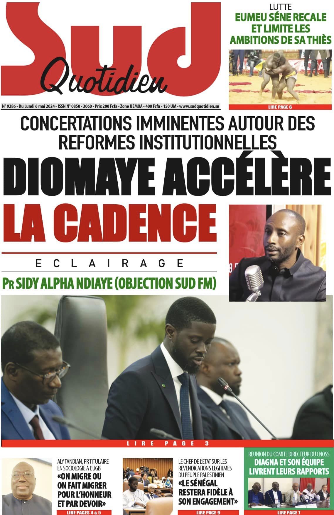 Découvrez les Unes des journaux Sénégalais du lundi 06 mai 2024