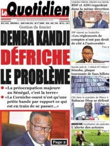 Découvrez les Unes des journaux Sénégalais du mercredi 08 mai 2024