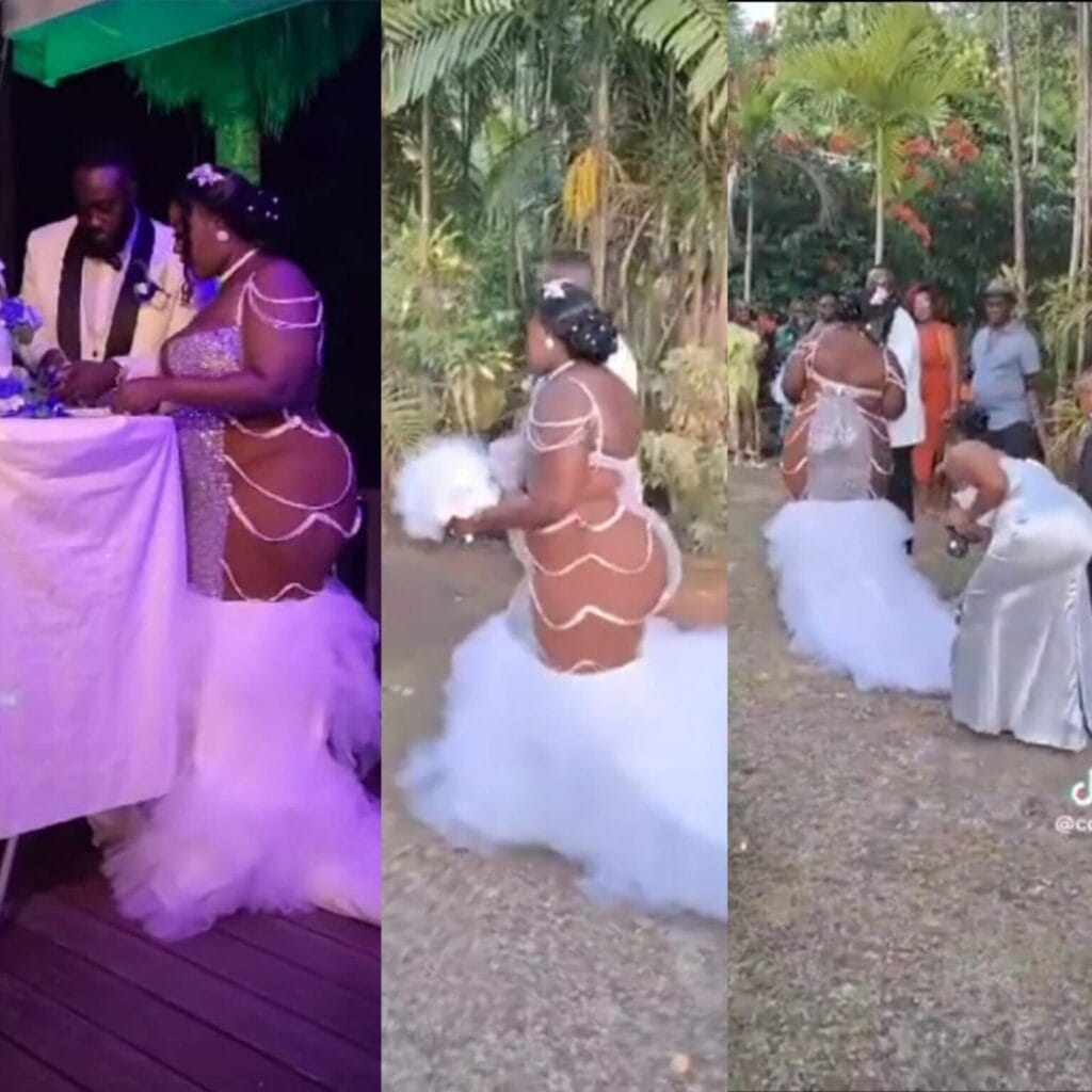 Un mariage vire au scand@le : La robe de la mariée devient virale 