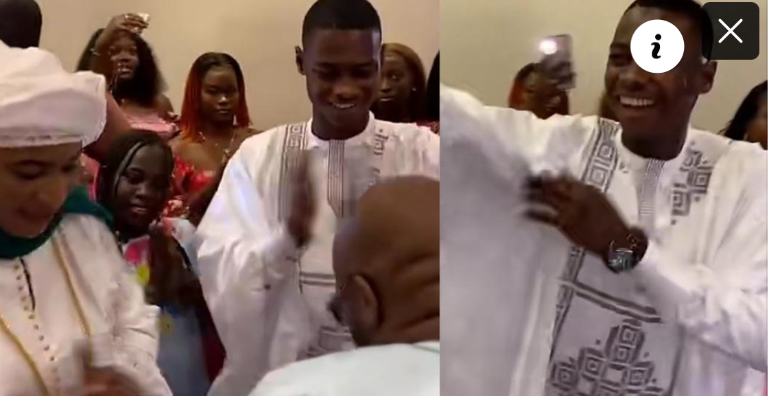 (Vidéo)- Les pas de danse explosifs d’Ousseynou de la série Baabel le jour de son mariage