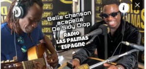 (Vidéo)- Sidy Diop séduit les Espagnols avec sa belle chanson acoustique à la radio espagnole.