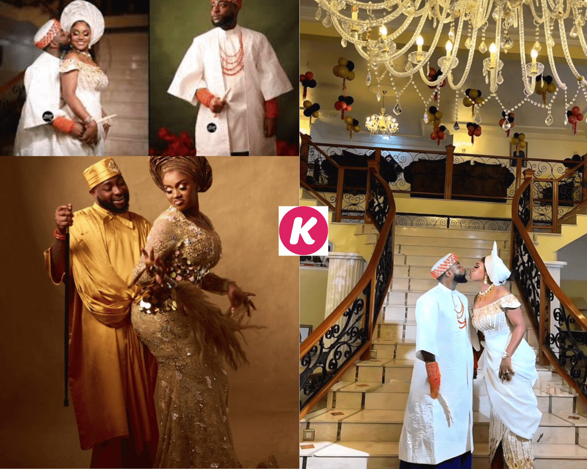 Photos +Vidéo : L’incroyable mariage de Davido et Chioma