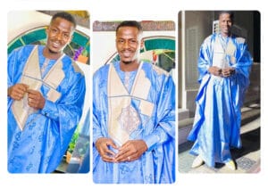 Tabaski 2024 : Cheikh Oumar Talla charme ses followers en bleu