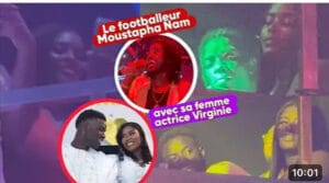 (Vidéo)- Moustapha Name et son épouse Virginie débarquent à la soirée de Wally Seck.