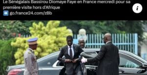 Séjour de Diomaye en France : RTS corrige France 24…