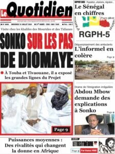 Découvrez les Unes des journaux sénégalais du mercredi 10 juillet 2024