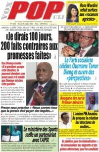 Découvrez les Unes des journaux sénégalais du mardi 09 juillet 2024