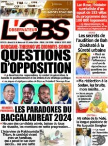 Découvrez les Unes des journaux sénégalais du mardi 16 juillet 2024