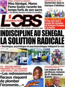 Découvrez les Unes des journaux sénégalais du vendredi 19 juillet 2024