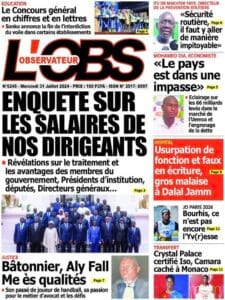 Découvrez les Unes des journaux sénégalais du mercredi 31 juillet 2024
