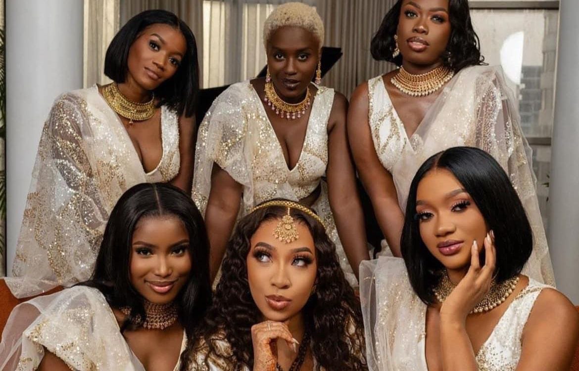 (Photos)- Admirez les demoiselles d’honneur de Zeyna Ndour lors de son mariage.