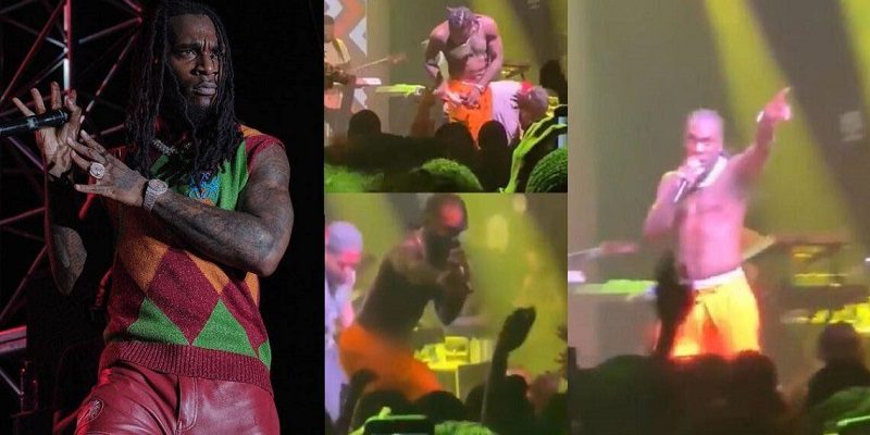 Burna Boy chute sur scène : La vidéo virale choque