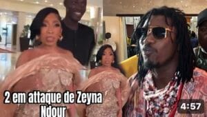 (Vidéo) – Mariage de Zeyna : L’arrivée très mouvementée de Wally Seck à la réception…