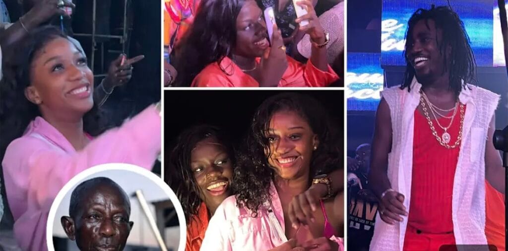 (Vidéo) – Kiné Ndiaye de la série « Virginie, » arrose Wally Seck de billets de banque.